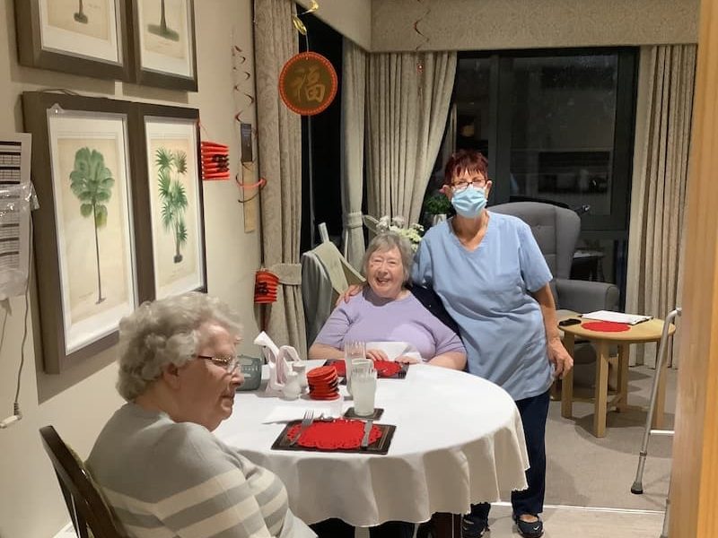 Residents Enjoying Chinese