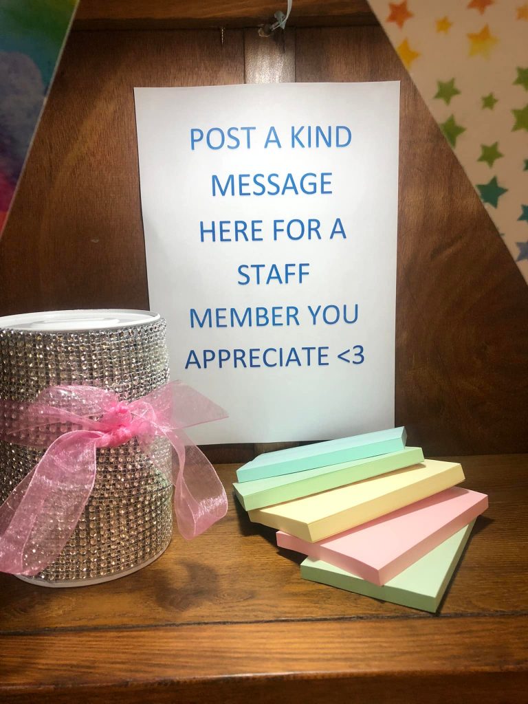 kind messages for staff at westeron
