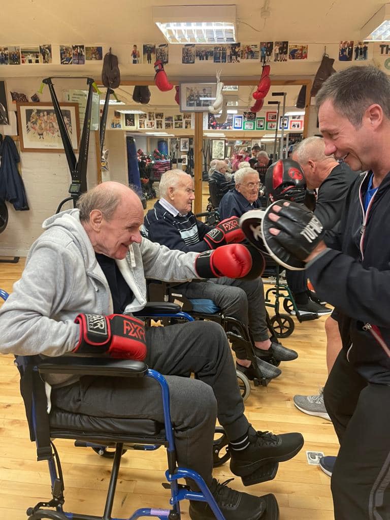 Residents Boxing at Local Boxing Studio