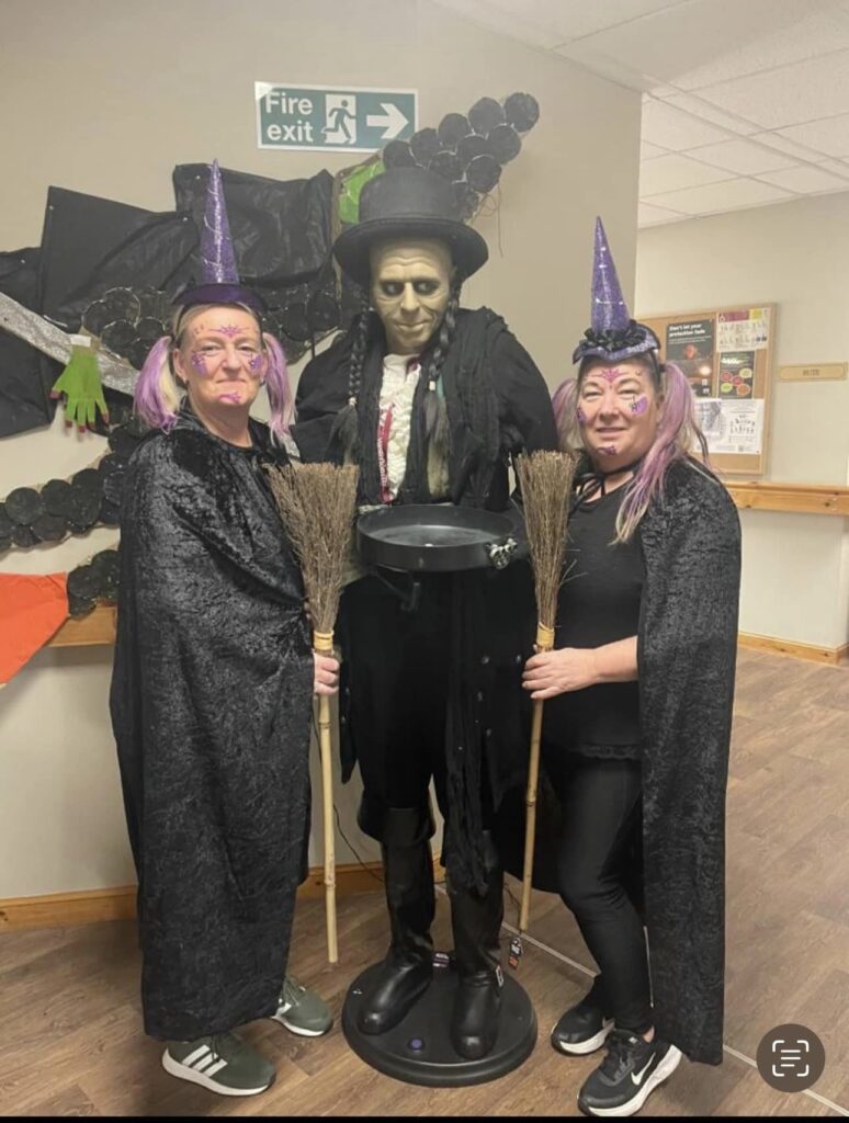 Staff Dressed Up in Costumes for Halloween