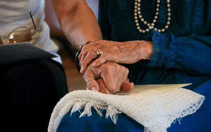 hands of residents together