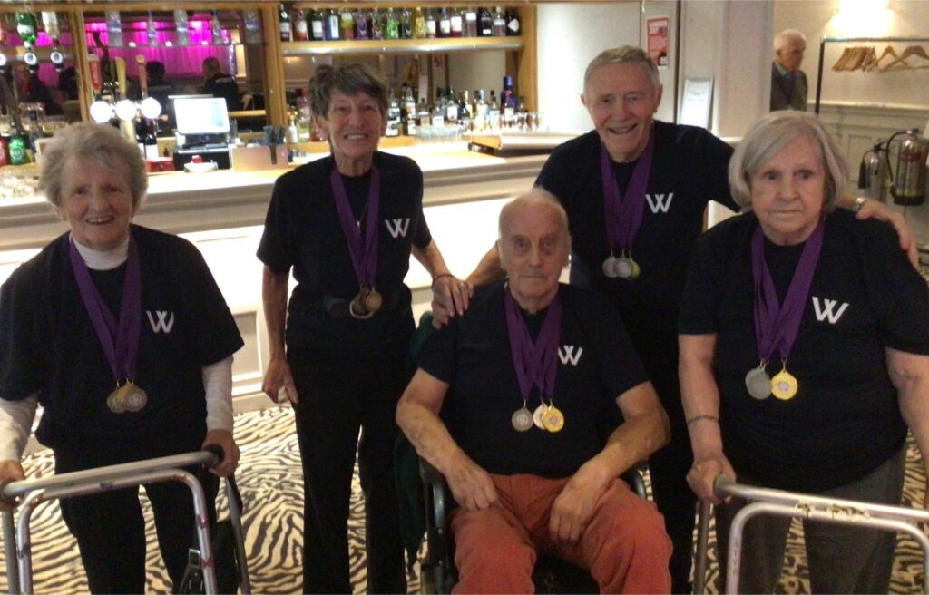 Westerton Care Home residents participating in the 2024 Senior Sporting Games