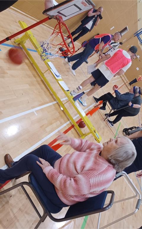 Westerton Care Home residents participating in the 2024 Senior Sporting Games