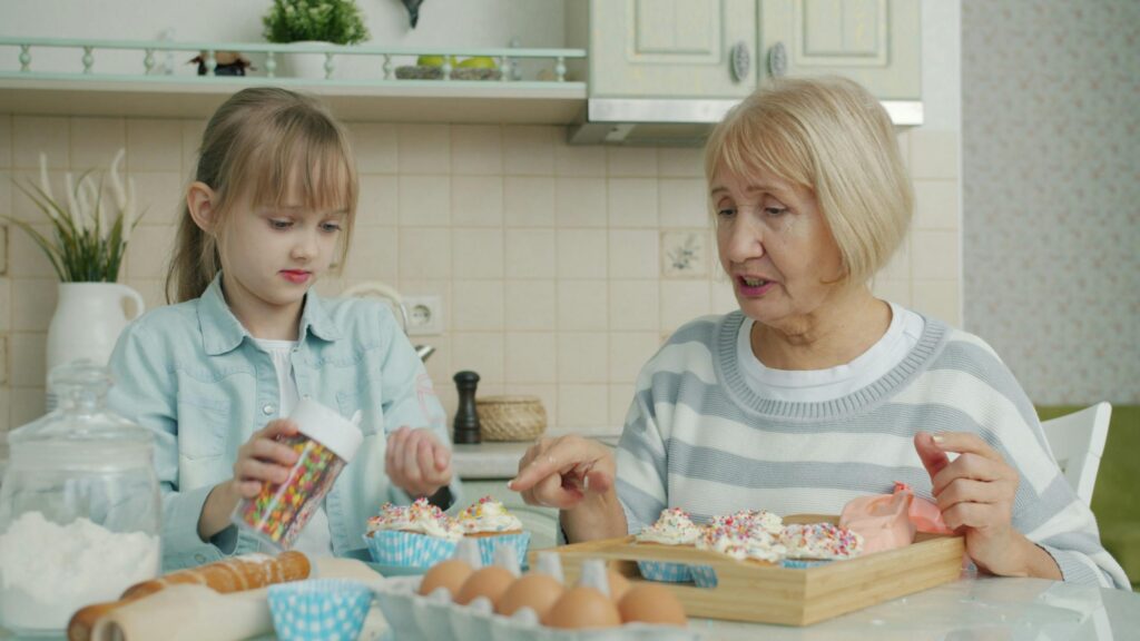 Intergenerational baking activity